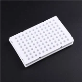 Ódýr 0,2ml 200UL 96 Well PCR Plate Transparent Non-Skirt Factory Bein Sala Lab Birgðir Álþéttingarfilmur fyrir PCr plötur