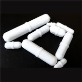 Lab Strong Field White PFTE húðun Magnetic Stir Stirrer Bar Magnets